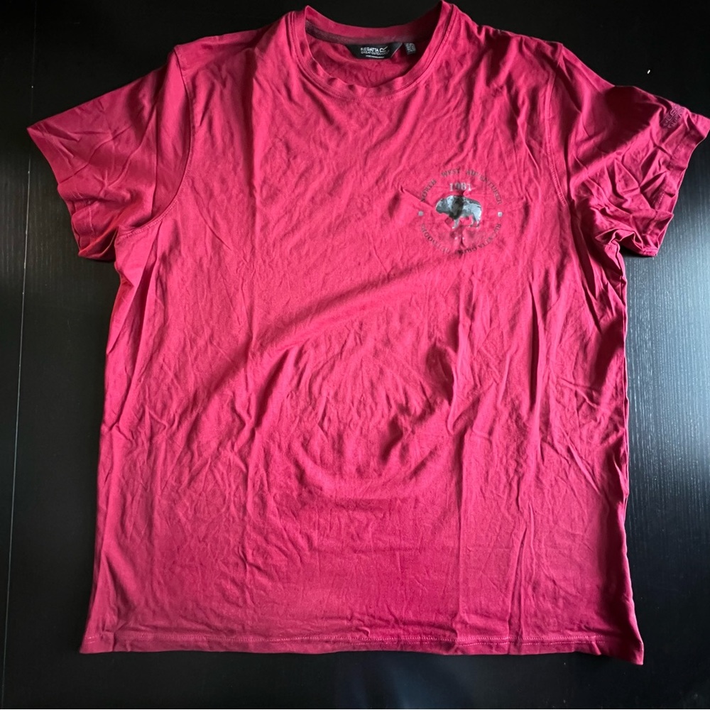 Regatta Great Outdoors Men's Short Sleeve Crew Neck T-Shirt XXL - Dark Red